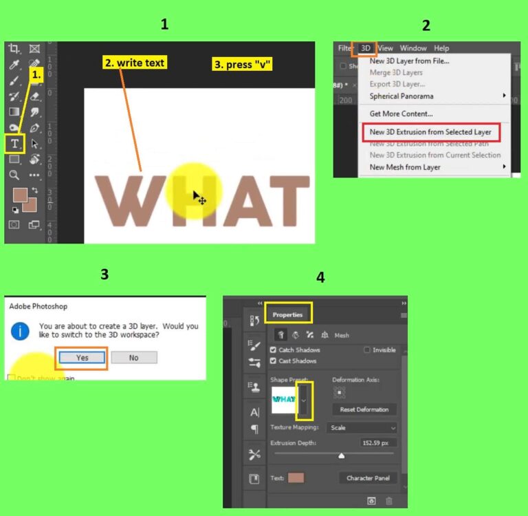 How To Make 3d Text In Photoshop 2022